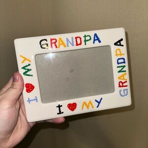 VTG Colorful 'I Love My Grandpa' Photo Frame EUC